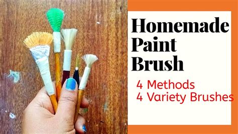 What are paint brushes made out of, and how do they influence the texture of a cloud?